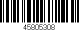 Código de barras (EAN, GTIN, SKU, ISBN): '45805308'