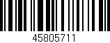 Código de barras (EAN, GTIN, SKU, ISBN): '45805711'
