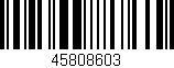 Código de barras (EAN, GTIN, SKU, ISBN): '45808603'