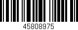 Código de barras (EAN, GTIN, SKU, ISBN): '45808975'