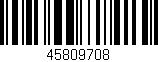 Código de barras (EAN, GTIN, SKU, ISBN): '45809708'