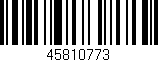 Código de barras (EAN, GTIN, SKU, ISBN): '45810773'