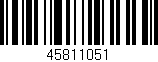 Código de barras (EAN, GTIN, SKU, ISBN): '45811051'