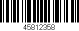 Código de barras (EAN, GTIN, SKU, ISBN): '45812358'