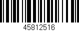 Código de barras (EAN, GTIN, SKU, ISBN): '45812516'