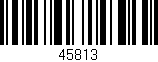Código de barras (EAN, GTIN, SKU, ISBN): '45813'