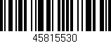 Código de barras (EAN, GTIN, SKU, ISBN): '45815530'