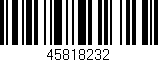 Código de barras (EAN, GTIN, SKU, ISBN): '45818232'