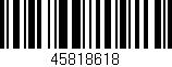 Código de barras (EAN, GTIN, SKU, ISBN): '45818618'