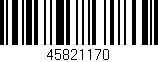 Código de barras (EAN, GTIN, SKU, ISBN): '45821170'