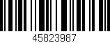 Código de barras (EAN, GTIN, SKU, ISBN): '45823987'