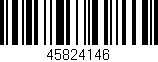 Código de barras (EAN, GTIN, SKU, ISBN): '45824146'
