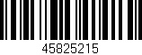 Código de barras (EAN, GTIN, SKU, ISBN): '45825215'