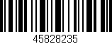 Código de barras (EAN, GTIN, SKU, ISBN): '45828235'