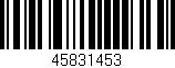 Código de barras (EAN, GTIN, SKU, ISBN): '45831453'