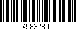 Código de barras (EAN, GTIN, SKU, ISBN): '45832895'