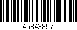 Código de barras (EAN, GTIN, SKU, ISBN): '45843857'