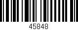 Código de barras (EAN, GTIN, SKU, ISBN): '45848'