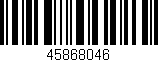 Código de barras (EAN, GTIN, SKU, ISBN): '45868046'
