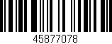 Código de barras (EAN, GTIN, SKU, ISBN): '45877078'