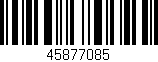 Código de barras (EAN, GTIN, SKU, ISBN): '45877085'