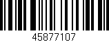 Código de barras (EAN, GTIN, SKU, ISBN): '45877107'