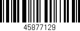 Código de barras (EAN, GTIN, SKU, ISBN): '45877129'