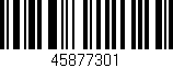Código de barras (EAN, GTIN, SKU, ISBN): '45877301'