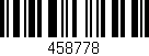 Código de barras (EAN, GTIN, SKU, ISBN): '458778'