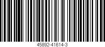 Código de barras (EAN, GTIN, SKU, ISBN): '45892-41614-3'