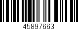 Código de barras (EAN, GTIN, SKU, ISBN): '45897663'