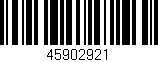 Código de barras (EAN, GTIN, SKU, ISBN): '45902921'