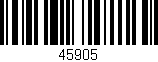 Código de barras (EAN, GTIN, SKU, ISBN): '45905'