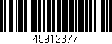 Código de barras (EAN, GTIN, SKU, ISBN): '45912377'