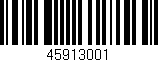 Código de barras (EAN, GTIN, SKU, ISBN): '45913001'