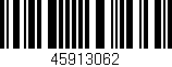 Código de barras (EAN, GTIN, SKU, ISBN): '45913062'