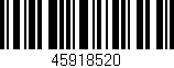 Código de barras (EAN, GTIN, SKU, ISBN): '45918520'