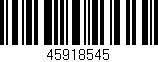 Código de barras (EAN, GTIN, SKU, ISBN): '45918545'