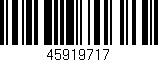Código de barras (EAN, GTIN, SKU, ISBN): '45919717'