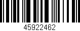 Código de barras (EAN, GTIN, SKU, ISBN): '45922462'