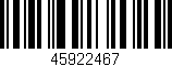 Código de barras (EAN, GTIN, SKU, ISBN): '45922467'
