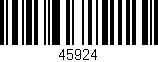 Código de barras (EAN, GTIN, SKU, ISBN): '45924'