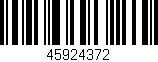 Código de barras (EAN, GTIN, SKU, ISBN): '45924372'