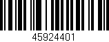 Código de barras (EAN, GTIN, SKU, ISBN): '45924401'