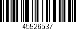 Código de barras (EAN, GTIN, SKU, ISBN): '45926537'