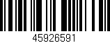 Código de barras (EAN, GTIN, SKU, ISBN): '45926591'
