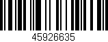 Código de barras (EAN, GTIN, SKU, ISBN): '45926635'