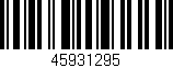 Código de barras (EAN, GTIN, SKU, ISBN): '45931295'
