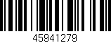 Código de barras (EAN, GTIN, SKU, ISBN): '45941279'
