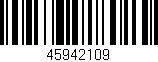 Código de barras (EAN, GTIN, SKU, ISBN): '45942109'